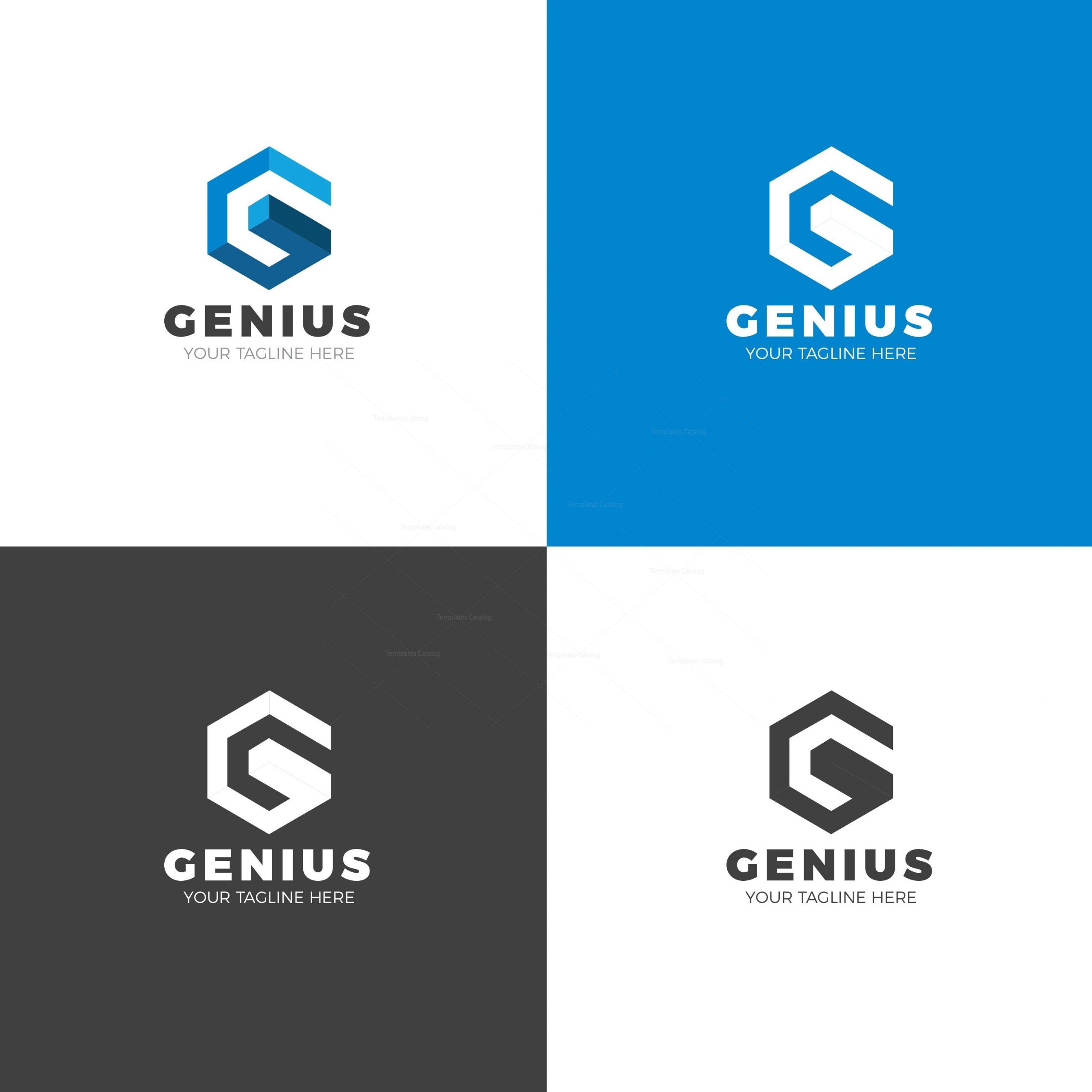 Genius Creative Logo Design Template - Templates Engine | High Quality ...