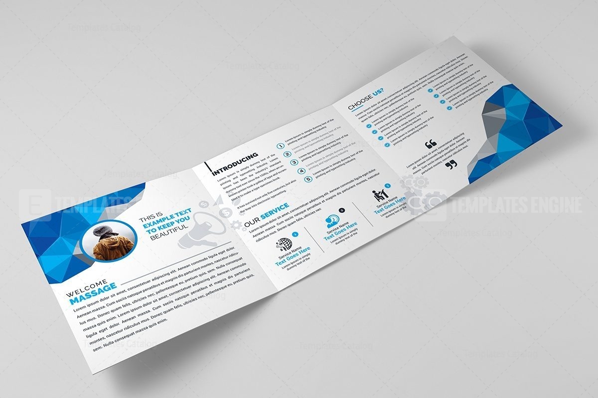 Modern Trifold Brochure Template - Templates Engine 