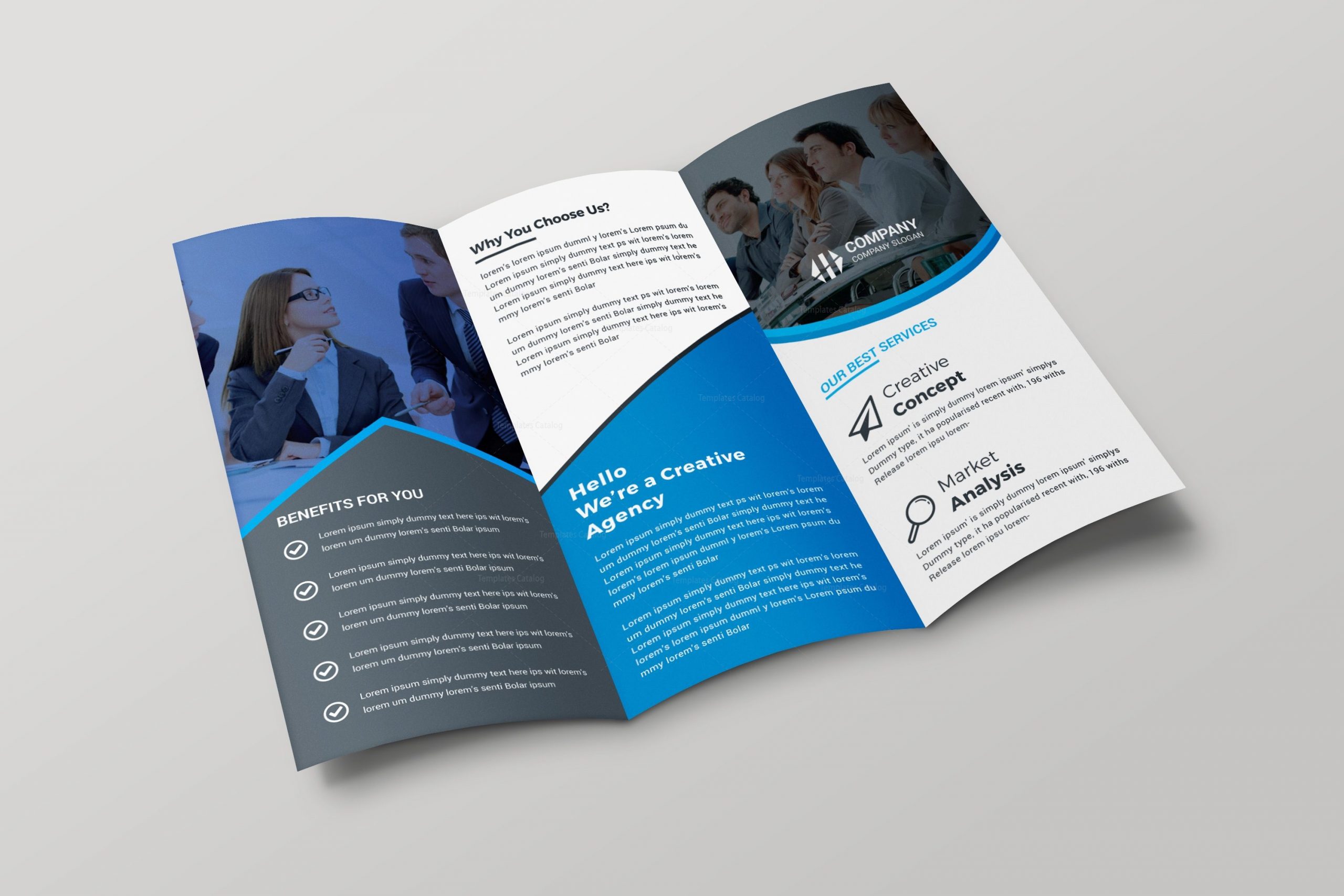 Paris Creative Tri-fold Brochure Design Template - Templates Engine ...